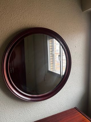 Cómoda y espejo tocador madera