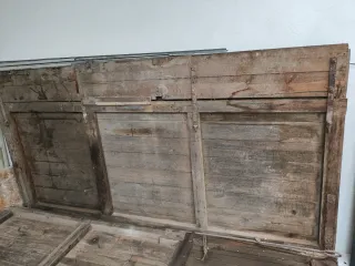 Puertas antiguas madera doble hoja