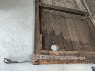 Puertas antiguas madera doble hoja