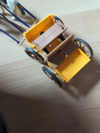 Set di cavalli e carro Playmobil geobra 1983