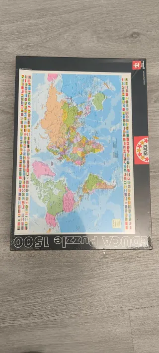 Puzzle Mapa Mundi 1500 Piezas Educa