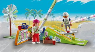 PLAYMOBIL COLOR 71515 SKATEPARK CRAYOLA