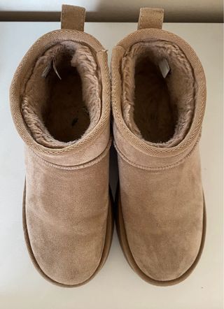 Botas niña Zara estilo Ugg marrón