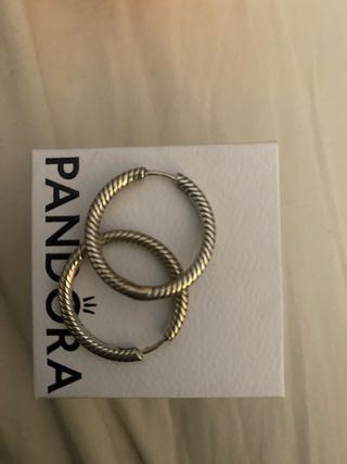 Pendientes Aro Pandora Plata