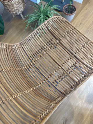 Silla Ratán y Metal Negra