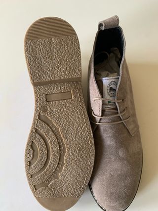 Polacchine uomo vera pelle scamosciata