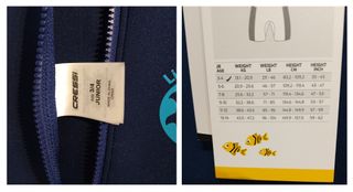 Cressi fato neoprene júnior Tam 3 a 4 anos (284)