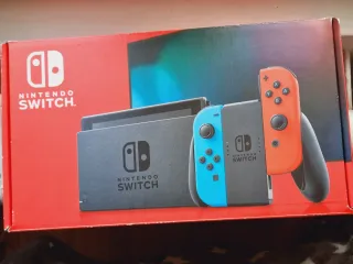 Nintendo Switch Completa con Caja, JUEGOS A PARTE