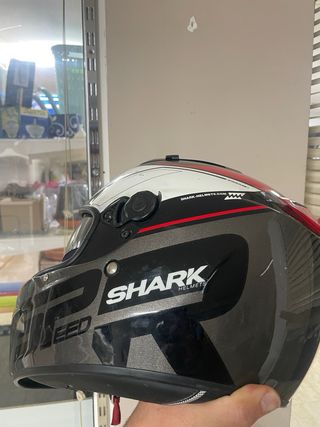 Casco Shark Negro y Rojo
