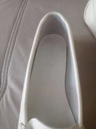 Zapatos planos blancos mujer