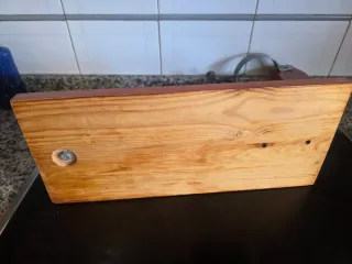 Jamonero vintage madera y metal