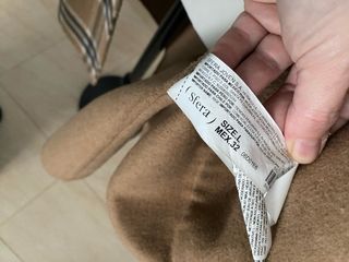 Abrigo tartán camel