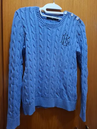 Jersey Polo Ralph Lauren Azul Trenzado