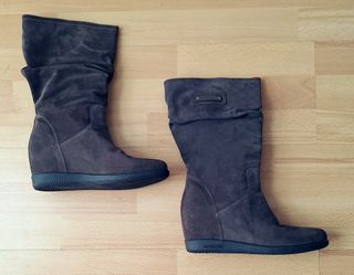 Stivali Nero Giardini in pelle numero 38