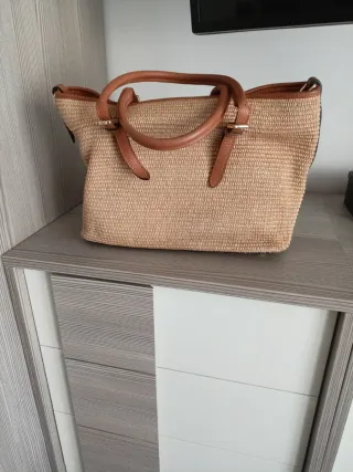 Borsa estiva MARANI beige e marrone