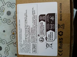 2 Baterías 7.4V Li-ion 1200mAh con cargador