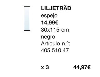 3 Specchi LILJETRÄD Ikea Neri