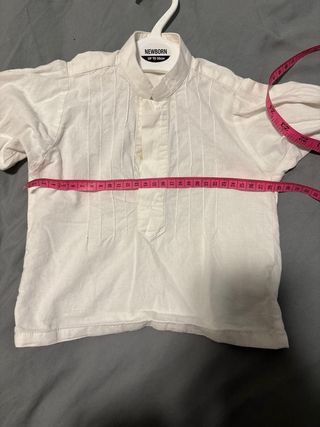 Camisa fallero bebé blanca