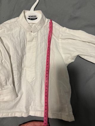 Camisa fallero bebé blanca