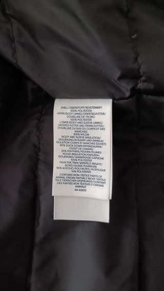 Chaquetón niño talla 6-7 negro