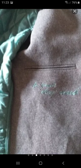 Americana punto Desigual gris y verde