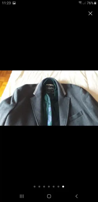 Americana punto Desigual gris y verde