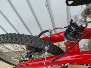 Bicicleta MTB niño Topbike roja/plata