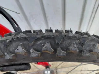 Bicicleta MTB niño Topbike roja/plata