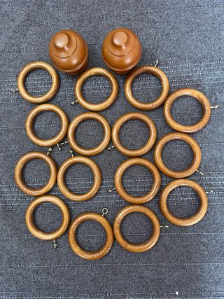 Anelli in legno per tende