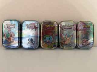 Pack 5 latas Pokémon Amigos de Kanto