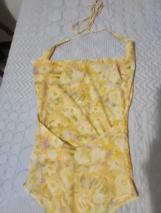 Body floral amarillo