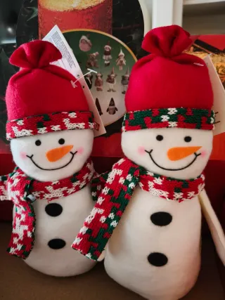 Muñecos de Navidad Gnomos Rojos Estrellas