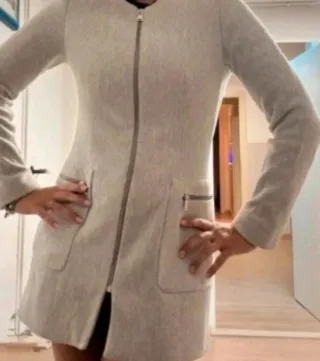 Abrigo Zara Mujer Talla S Beige