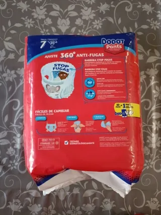 Dodot Pants Talla 7 - 23 uds.  17 o más kg.