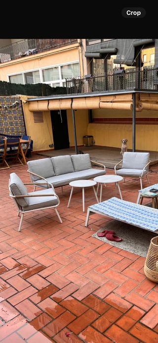 Conjunto Muebles Jardín Sofá y Sillones