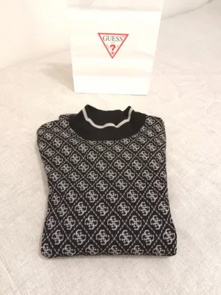 Vestito Guess Monogram nero e grigio