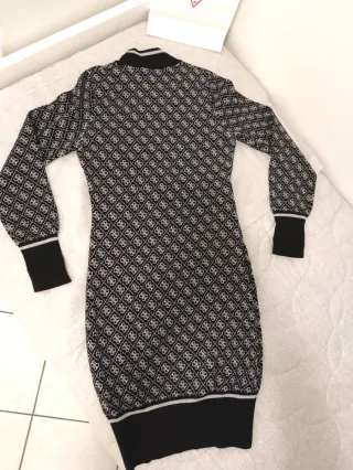 Vestito Guess Monogram nero e grigio