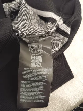 Vestito Guess Monogram nero e grigio