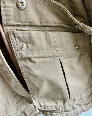 Parka H&M Marrón con Capucha y Pelo