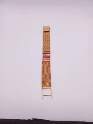 Pulsera Oro 18k Amatista y Citrino