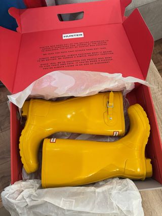 Botas de agua Hunter amarillas
