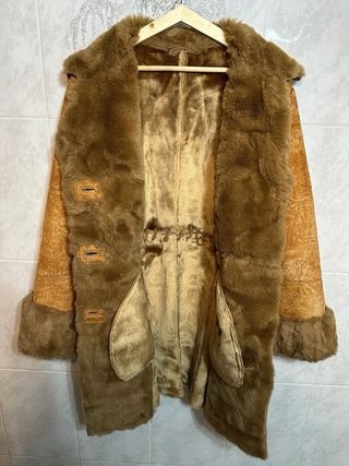 Abrigo de ante y pelo