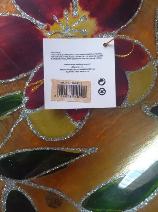 Centro Tavola Svuota Tasche Fiore Vetro