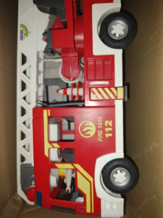 Lotes Playmobil bomberos+oeste+construcción+avione