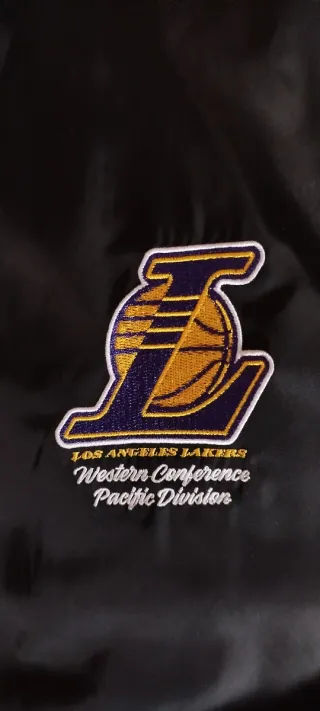 Chaqueta NBA Lakers Negra y Morada