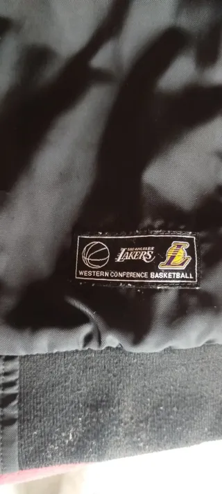 Chaqueta NBA Lakers Negra y Morada
