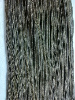 Vestido fiesta dorado y negro