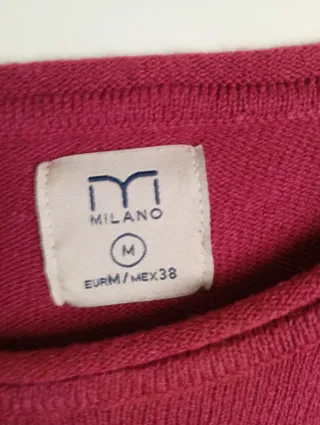 Blusa rosa manga larga