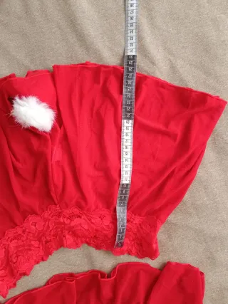 Babydoll Rosso 3 Pezzi - Top, Gonna, Perizoma