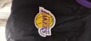 Chaqueta Bomber Lakers Negra y Morada